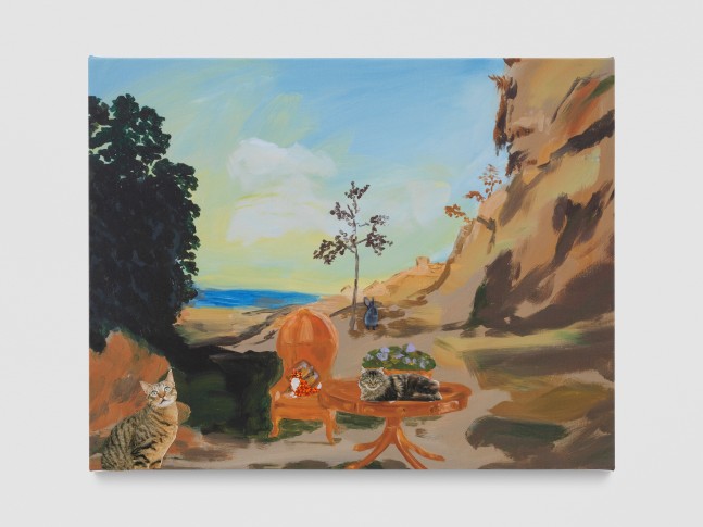 work image of painting by Karen Kilimnik