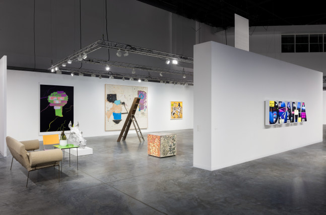 Installation view of works by various artists