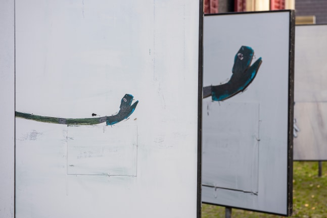 Installation view, Valentin Carron, From A to Bex, TABLEAU, Bahnhof Stadelhofen, Zurich, 2025