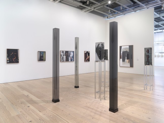 Installation view of sculptures by Matthew Angelo Harrison