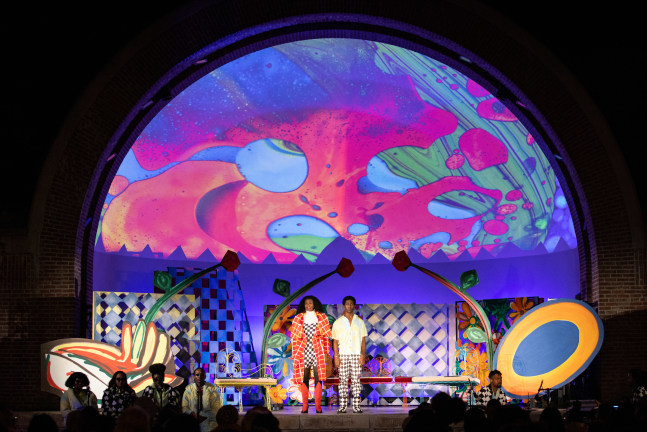 installation view of performance