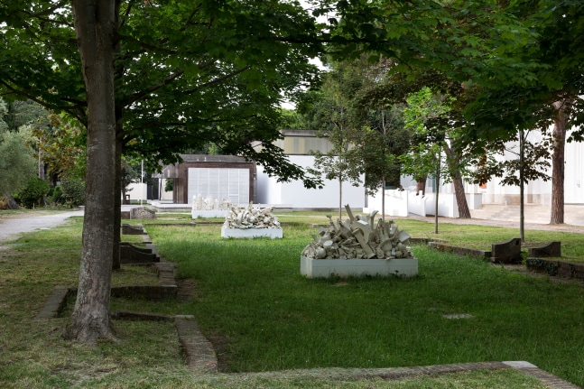 Installation view of works by Walead Beshty