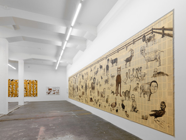Installation view, Tim Rollins and K.O.S., 25 Years, Galerie Eva Presenhuber, L&amp;ouml;wenbr&amp;auml;u Areal, Zurich, 2007