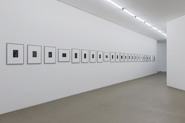 Installation view of sculptures by Martin Boyce