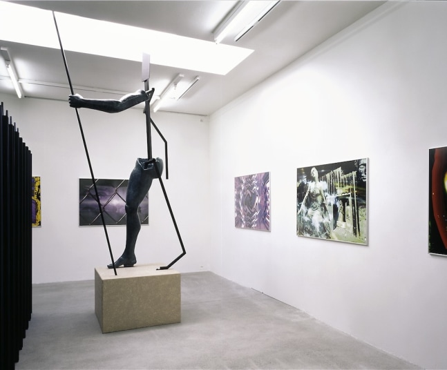 Installation view of Valentin Carron sculpture exhibition