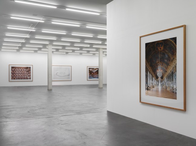 Installation view of Candida Höfer photography exhibition
