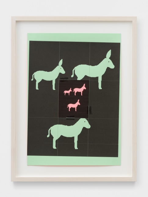 A SIMPLE FRIEND (18)
2020
Photocopy on colored paper, transparent tape
Sheet 29.5 x 21 cm / 11 3/4 x 8 1/4 inches
Frame 37 x 28 x 3 cm / 14 1/2 x 11 x 1 1/8 inches
CARRO47422