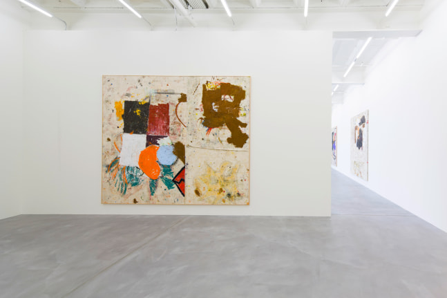 Installation view of Joe Bradley painting exhibition