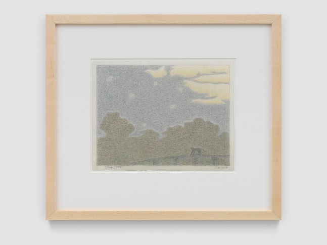 July 1955

2023

Colored Pencil on Arches paper

Sheet 18 x 23 cm / 7 x 9 in

Frame 33.5 x 38.5 x 3 cm / 13 1/4 x 15 1/8 x 1 1/8 in

&amp;copy; John Dilg