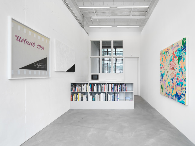 Installation view of paintings group exhibition