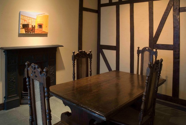 Installation view of paintings by Karen Kilimnik