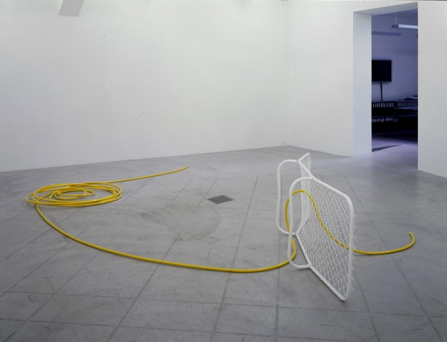 Installation view of Martin Boyce sculpture exhibition