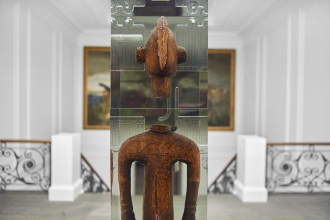 Installation view of sculptures by Matthew Angelo Harrison