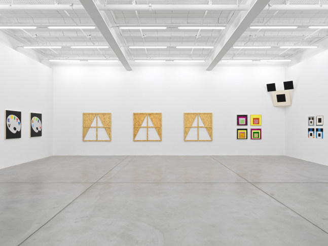 Installation view of works by various artists