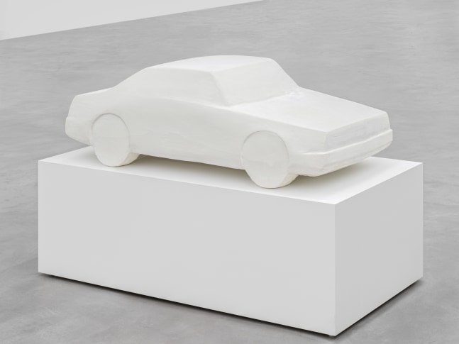 plaster car sculpture by Peter Fischli and David Weiss