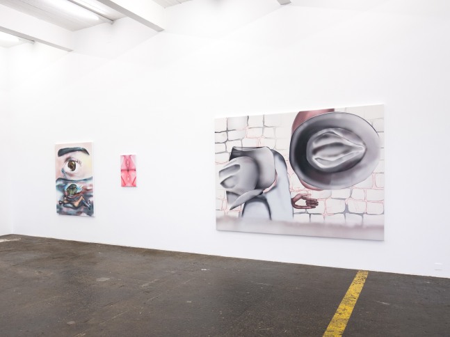Installation view of Louisa Gagliardi paintings