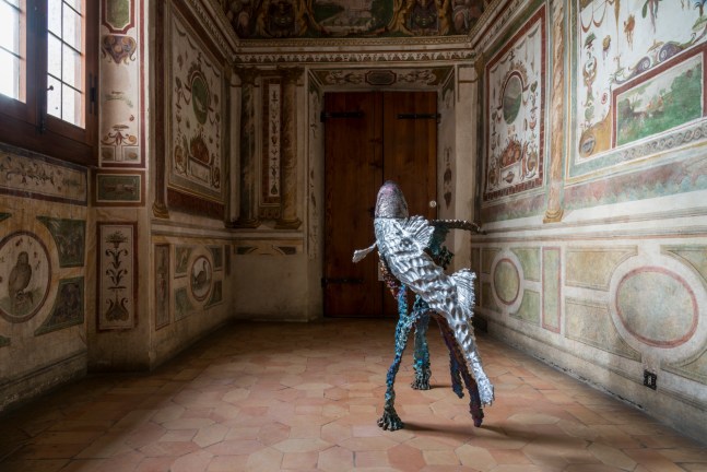 Installation view of sculpture by Jean-Marie Appriou