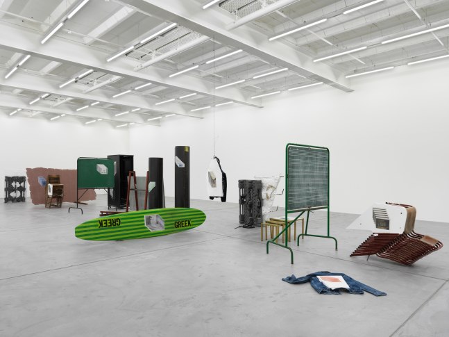 Installation view of Matias Faldbakken sculpture installation exhibition