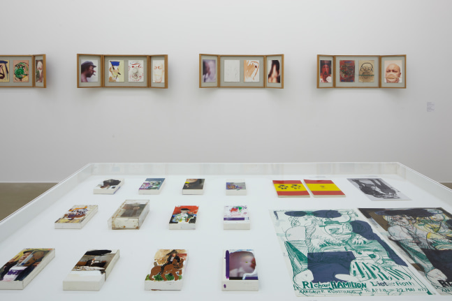 Installation view of works by Dieter Roth