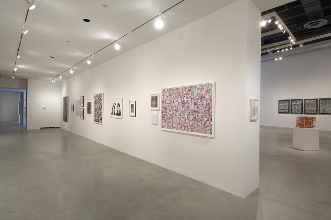 Installation view of works by Steven Shearer