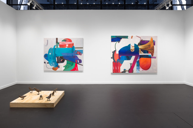 Installation view of works by various artists
