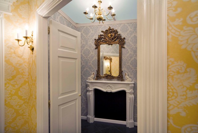 Installation view of paintings by Karen Kilimnik