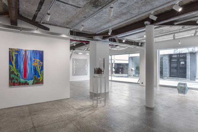 Installation view, Jean-Marie Appriou, Martin Boyce, Austin Eddy, Amy Feldman, Louisa Gagliardi, Matthew Angelo Harrison, Shara Hughes, Wyatt Kahn, Sofia Mitsola, Chemu Ng&amp;rsquo;Ok, Tobias Pils, Tschabalala Self, Sue Williams, Galerie Eva Presenhuber, Taxa, Seoul, 2023
&amp;copy; the artists
Courtesy the artists and Galerie Eva Presenhuber, Zurich / Vienna
Photo: Sebastiano Pellion di Persano