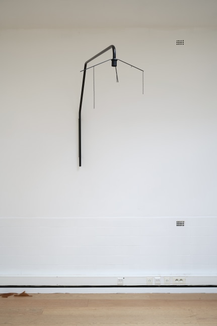 Installation view of sculptures by Martin Boyce