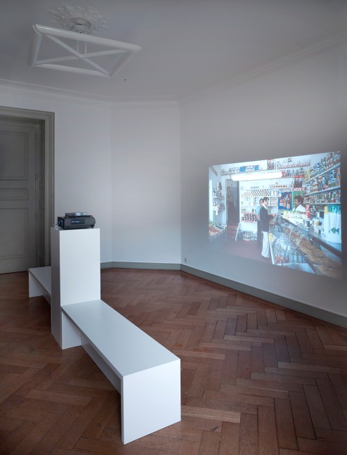 Installation view of photographs by Candida Höfer