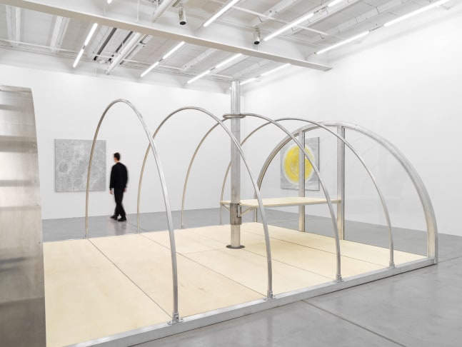 Installation view, Oscar Tuazon, Galerie Eva Presenhuber, Maag Areal, Zurich, 2024