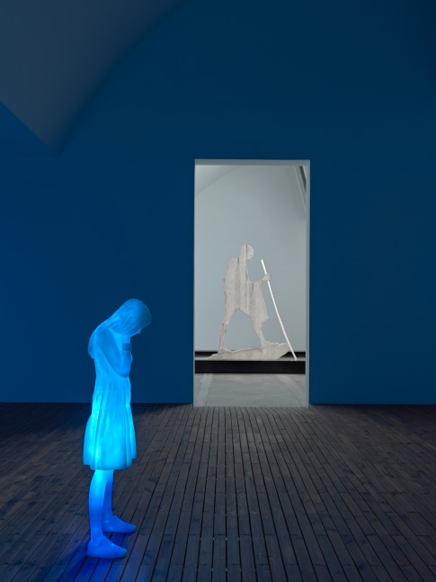 Installation view of Works by Doug Aitken