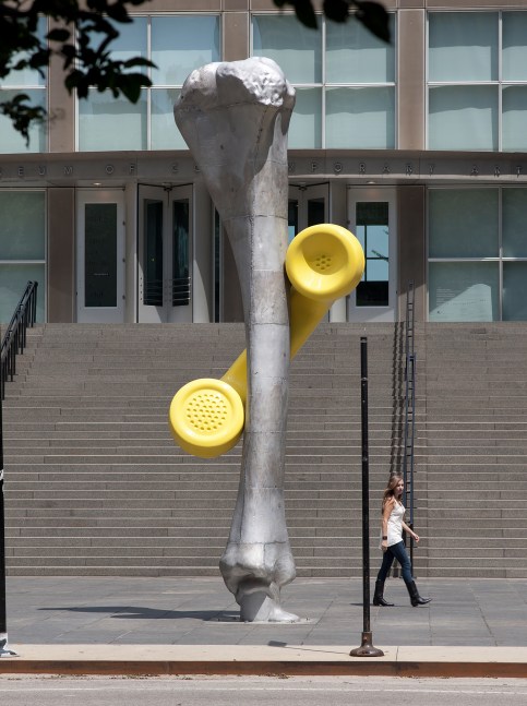 Installation view of sculptures by Mark Handforth