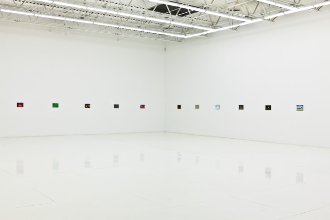Installation view of works by Jean-Frédéric Schnyder