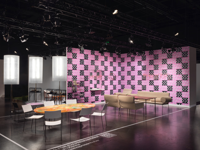 Installation view, Franz West, Furniture Works, Galerie Eva Presenhuber, Design Miami, Basel, 2024