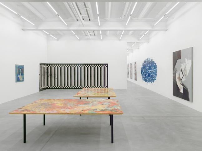 Installation view of paintings group exhibition