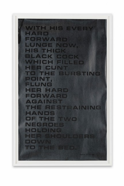 BLACK COCK

1968

Silkscreen on wrapping paper

AP + Edition of 29

&amp;copy; Giorno Poetry Systems