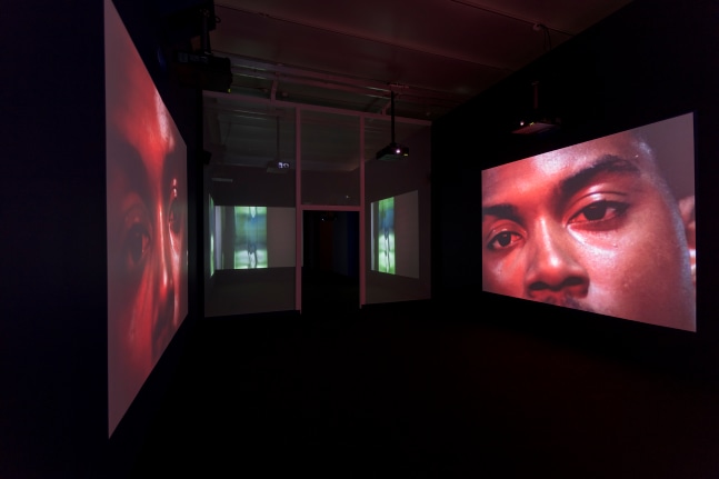 Installation view of Works by Doug Aitken