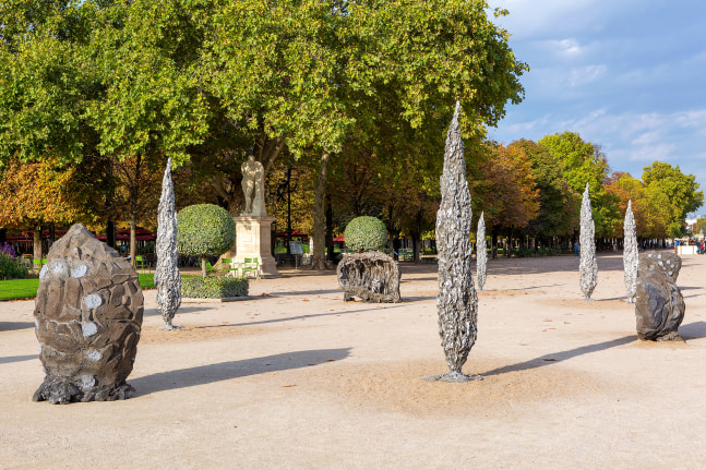 Installation view of sculptures by Jean-Marie Appriou