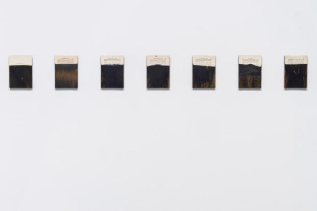 Installation view of paintings by Tim Rollins and K.O.S.