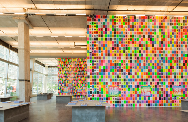 Installation view of works by John Giorno
