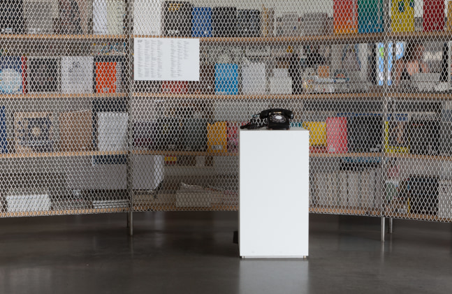 Installation view of works by John Giorno