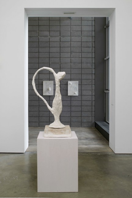 Installation view of sculptures by Andrew Lord