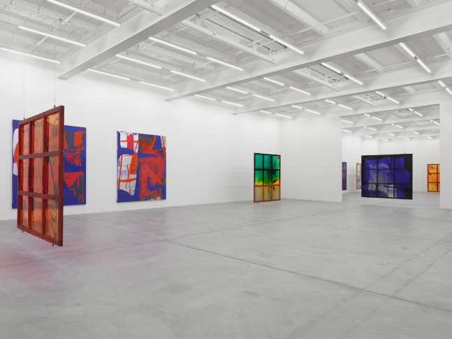 Installation view of works by Alex Hubbard