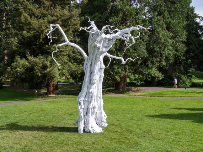 Installation view of sculpture by Ugo Rondinone