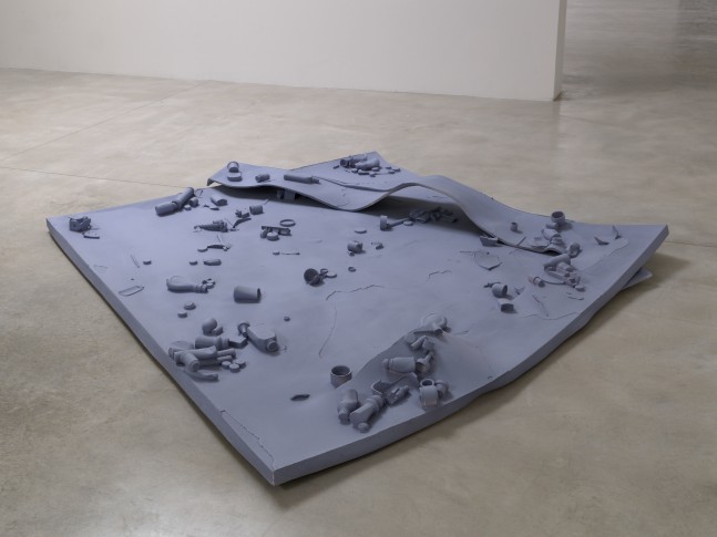 Installation view of sculptures by Alex Hubbard