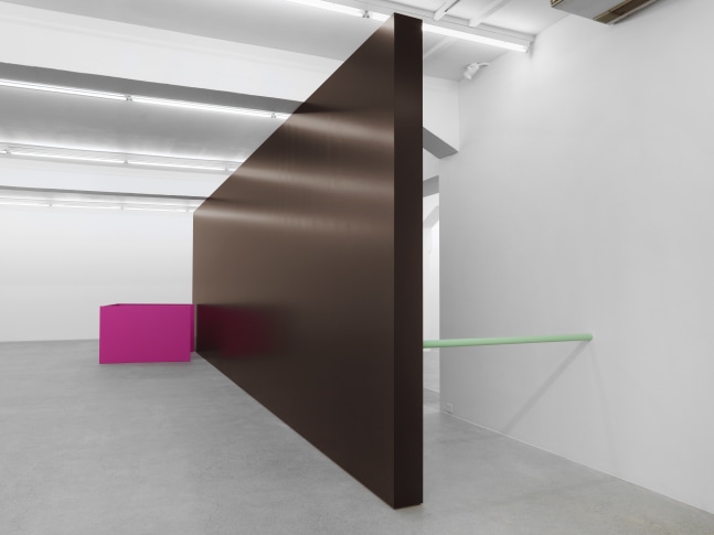 Installation view of Gerwald Rockenschaub wall painting installations and wall works