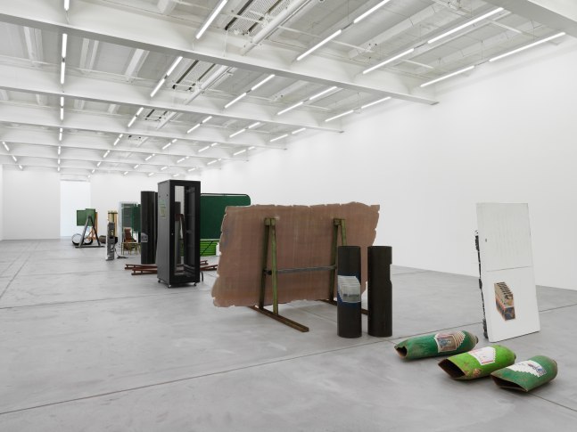 Installation view of Matias Faldbakken sculpture installation exhibition