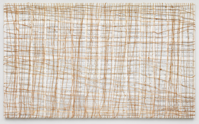 Work on canvas by Tim Rollins and K.O.S.