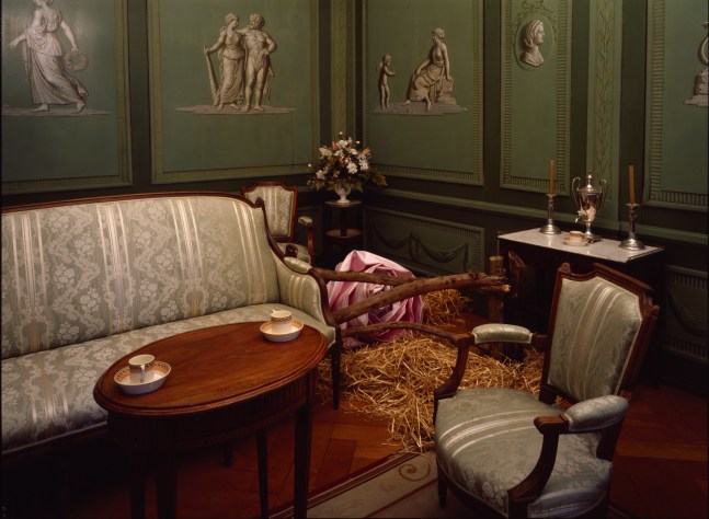 Installation view of works by Karen Kilimnik