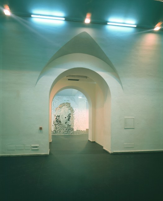 Installation view of sculptures by Ugo Rondinone